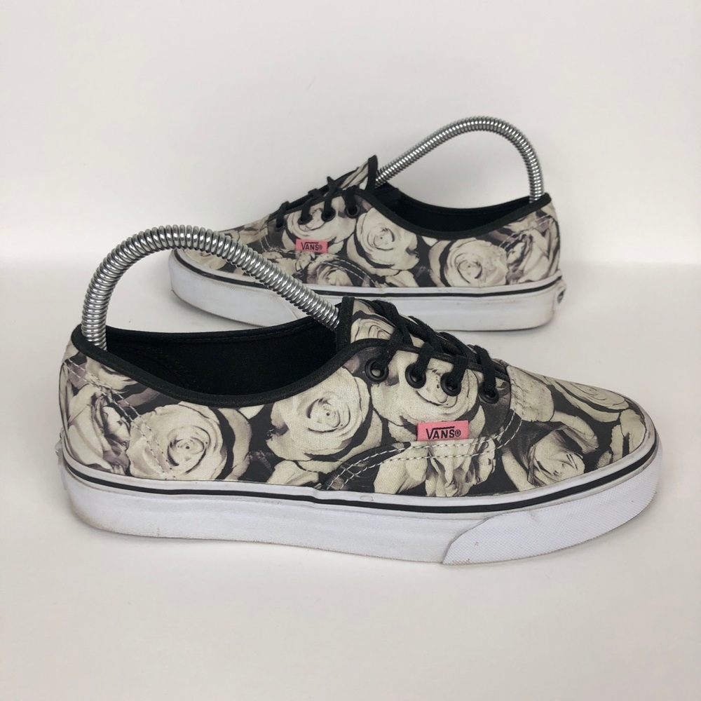 Vans Floral Rose Skate Shoe Sneaker